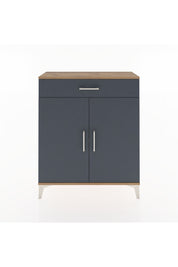 Arges Şifonyer Tek Raflı Tek Çekmeceli 2 Kapaklı 88x30x106 - S05M001V8A