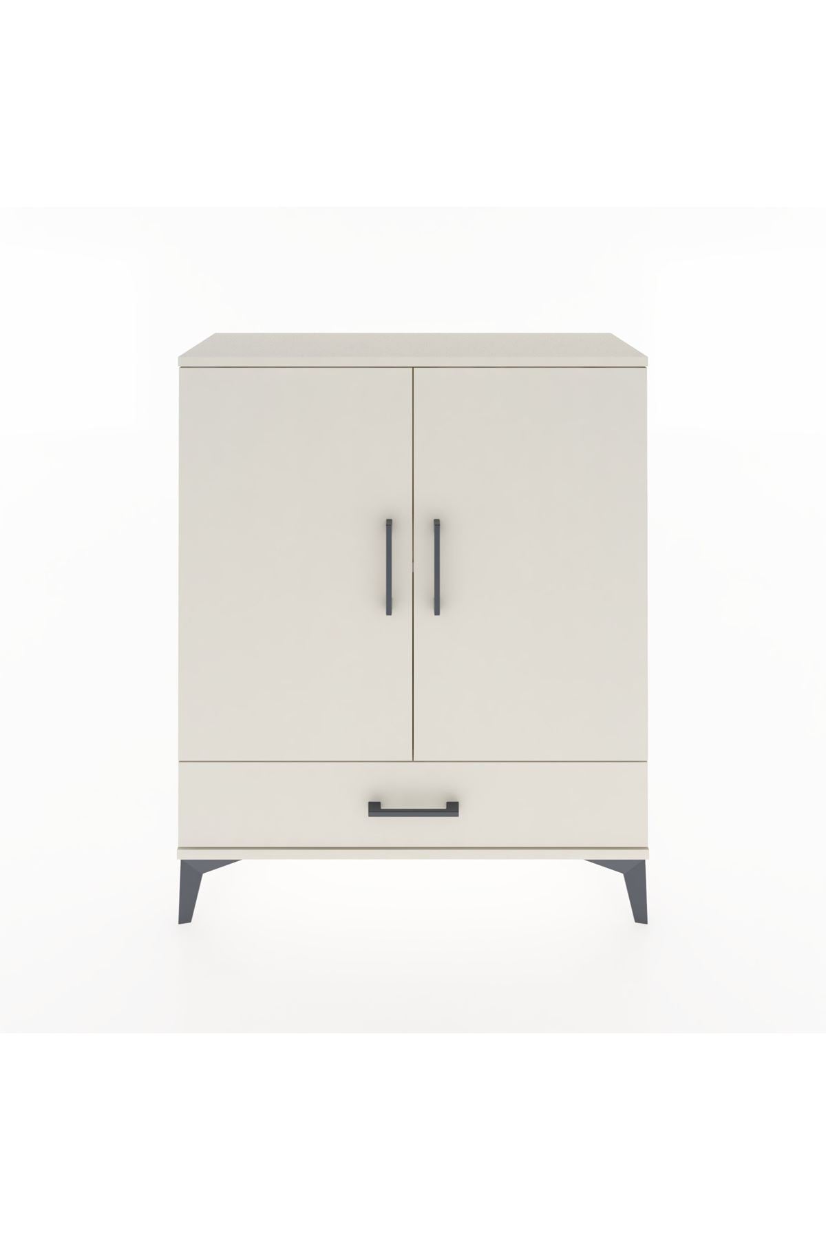 Arges Şifonyer 2 Raflı Tek Çekmeceli 2 Kapaklı 88x30x106 - S05M002V1A
