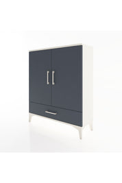 Arges Şifonyer 2 Raflı Tek Çekmeceli 2 Kapaklı 88x30x106 - S05M002V2A