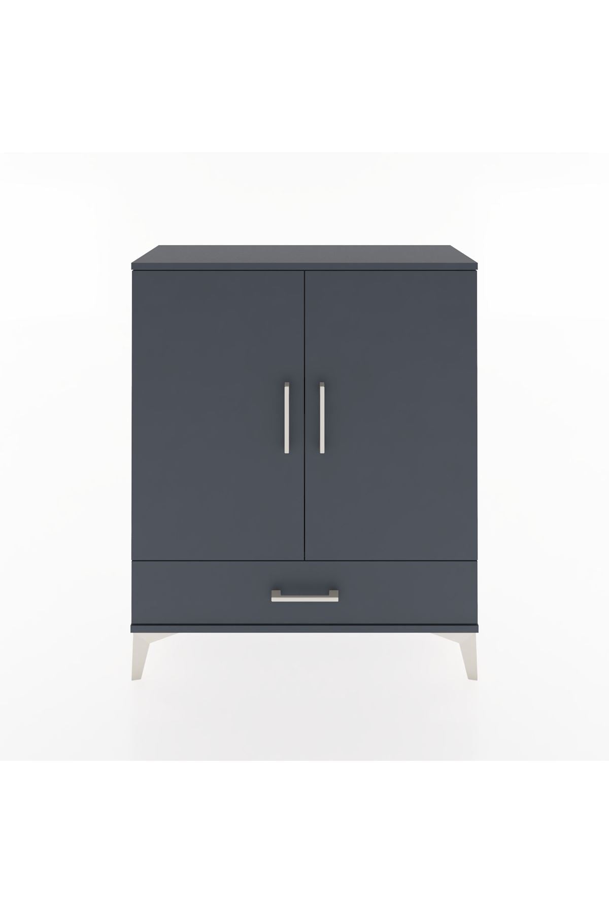 Arges Şifonyer 2 Raflı Tek Çekmeceli 2 Kapaklı 88x30x106 - S05M002V5A
