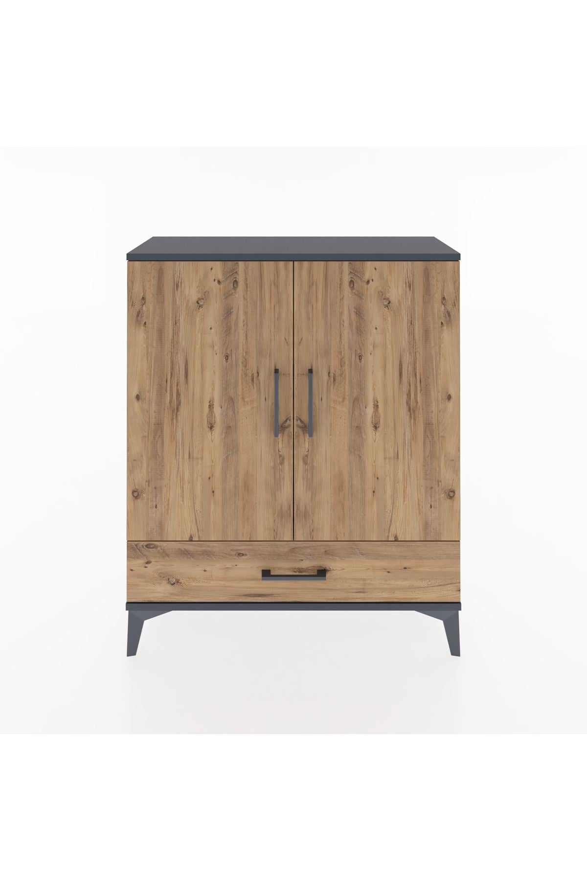Arges Şifonyer 2 Raflı Tek Çekmeceli 2 Kapaklı 88x30x106 - S05M002V6A