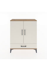 Arges Şifonyer 2 Raflı Tek Çekmeceli 2 Kapaklı 88x30x106