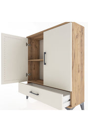Arges Şifonyer 2 Raflı Tek Çekmeceli 2 Kapaklı 88x30x106 - S05M002V7A