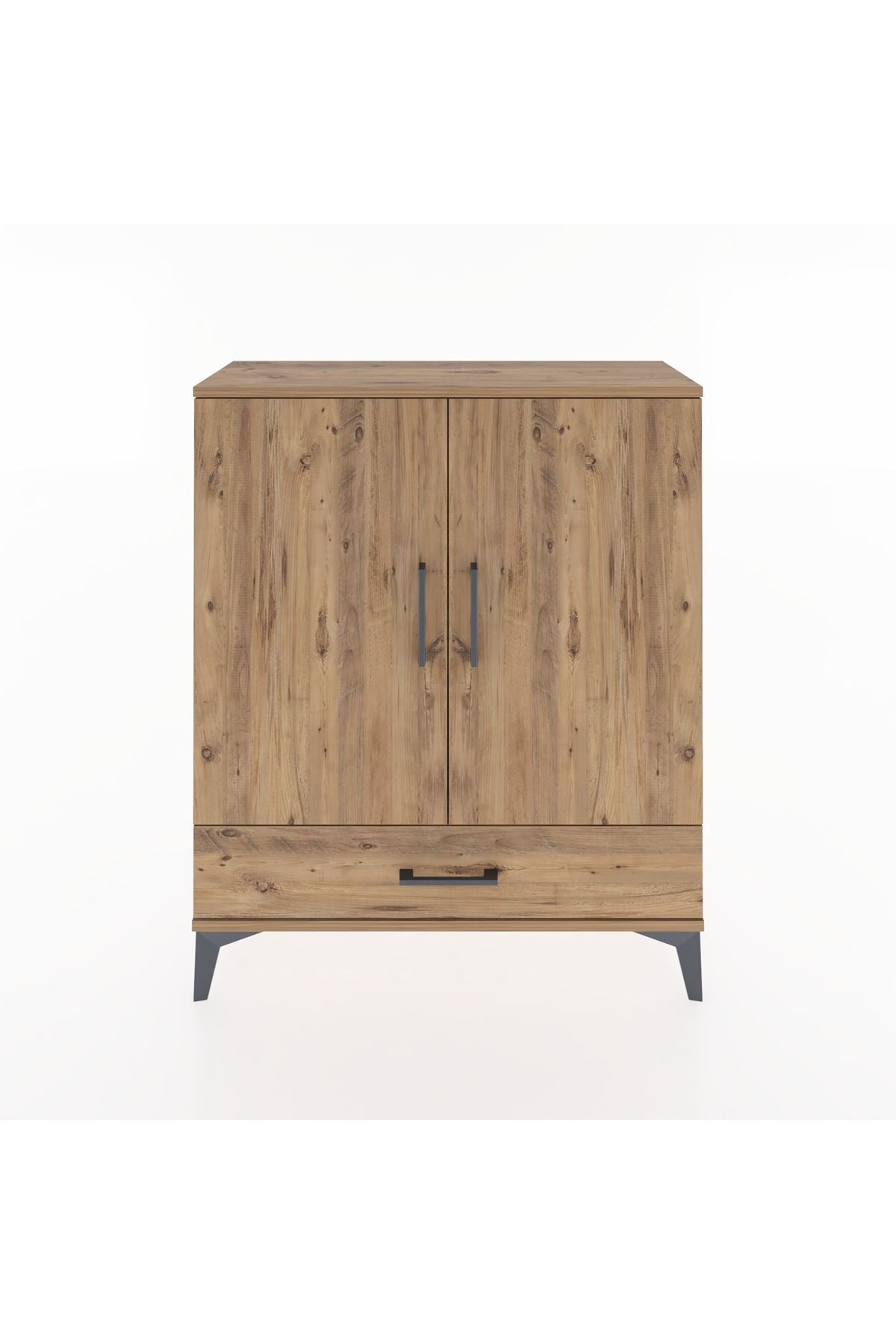 Arges Şifonyer 2 Raflı Tek Çekmeceli 2 Kapaklı 88x30x106 - S05M002V9A