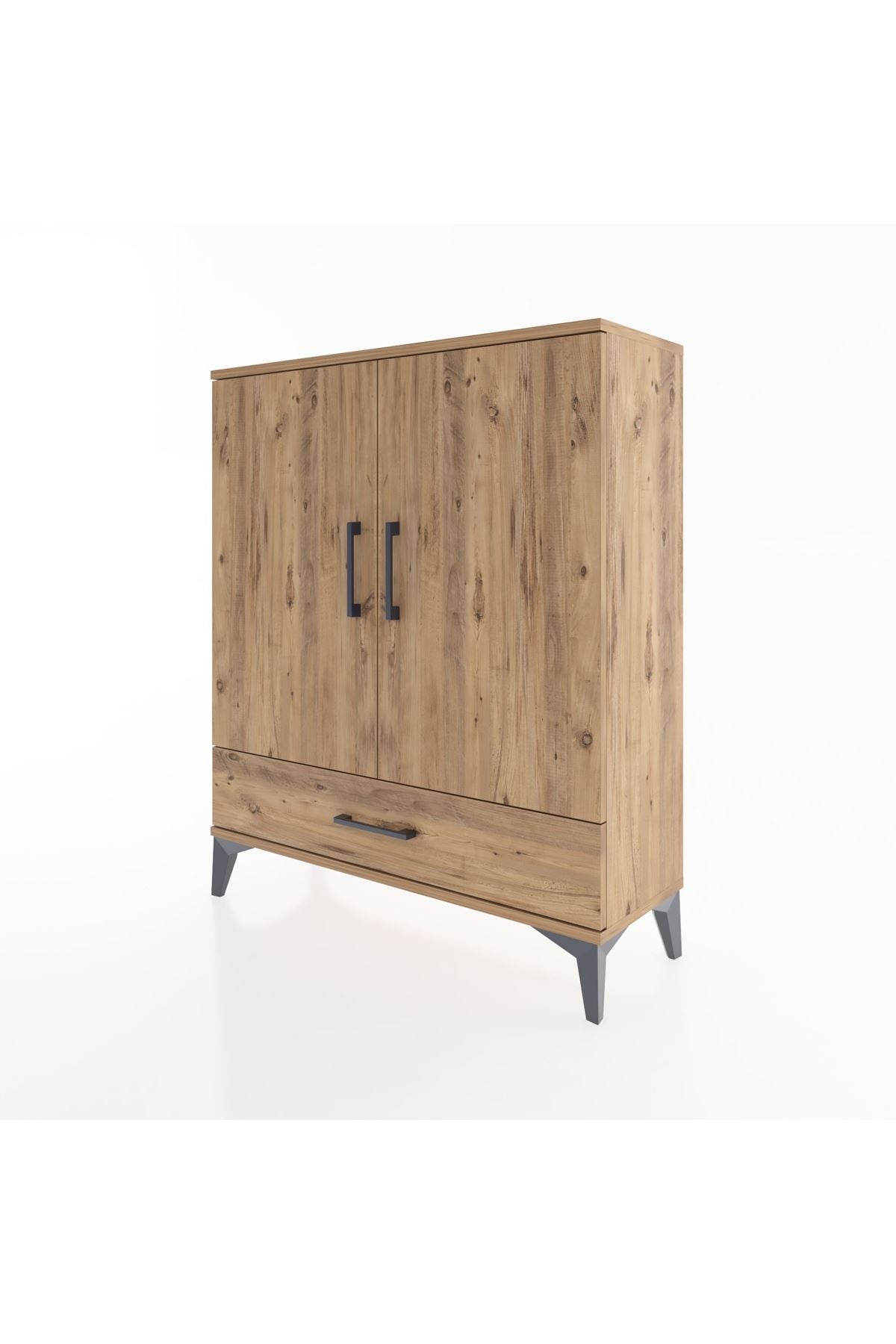 Arges Şifonyer 2 Raflı Tek Çekmeceli 2 Kapaklı 88x30x106 - S05M002V9A