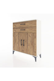 Arges Şifonyer 2 Raflı 2 Çekmeceli 2 Kapaklı 88x30x106 - S05M003V3A
