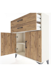 Arges Şifonyer 2 Raflı 2 Çekmeceli 2 Kapaklı 88x30x106 - S05M003V3A