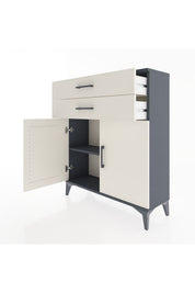 Arges Şifonyer 2 Raflı 2 Çekmeceli 2 Kapaklı 88x30x106 - S05M003V4A