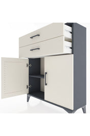 Arges Şifonyer 2 Raflı 2 Çekmeceli 2 Kapaklı 88x30x106 - S05M003V4A