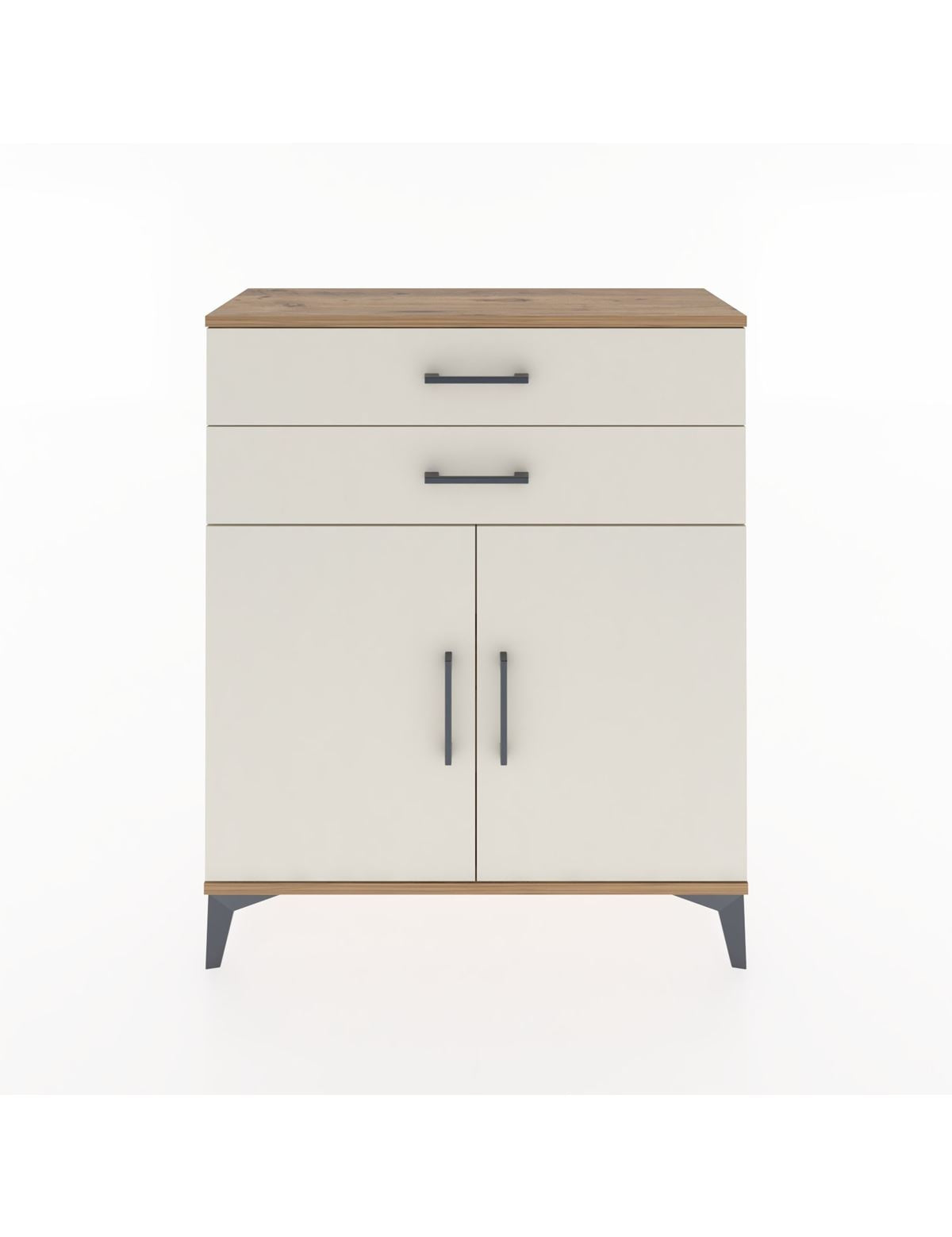 Arges Şifonyer 2 Raflı 2 Çekmeceli 2 Kapaklı 88x30x106 - S05M003V7A