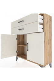 Arges Şifonyer 2 Raflı 2 Çekmeceli 2 Kapaklı 88x30x106 - S05M003V7A