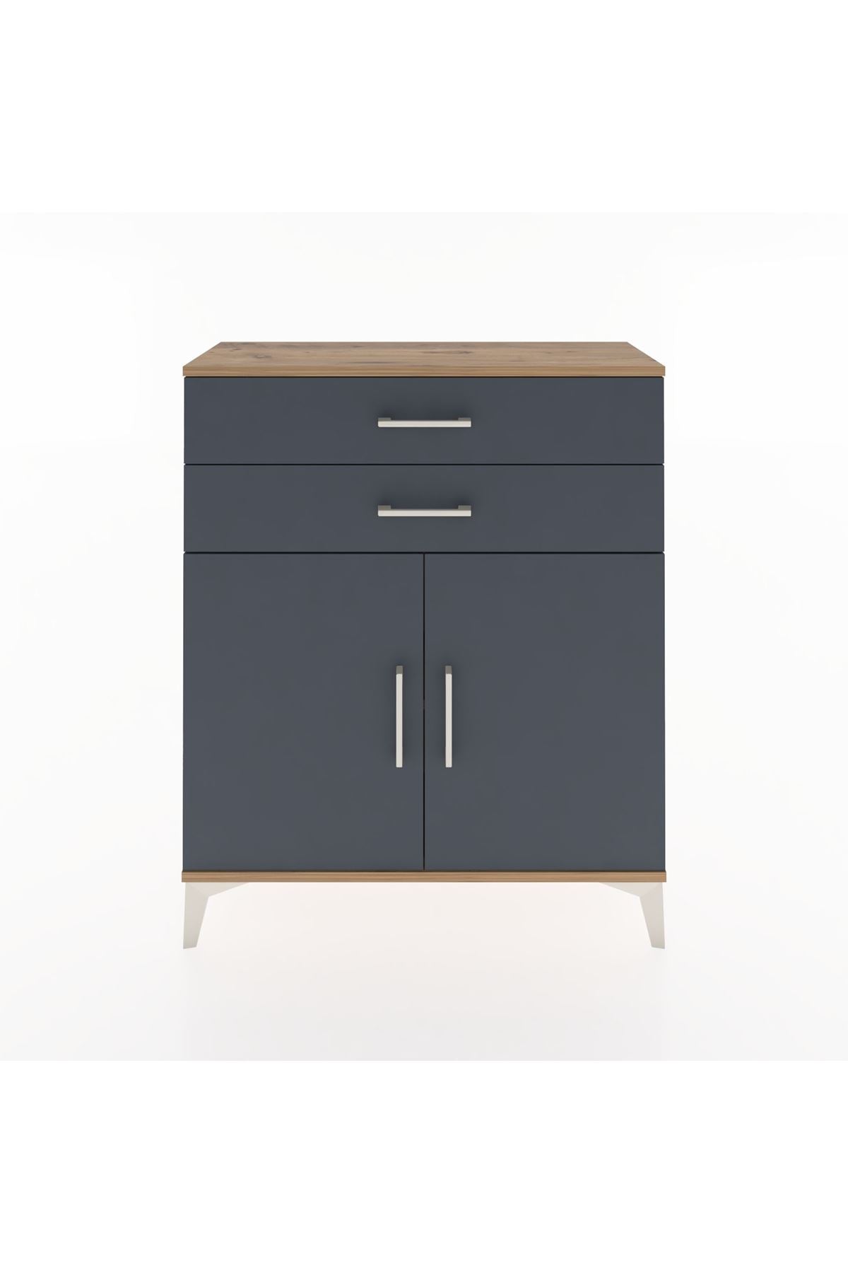 Arges Şifonyer 2 Raflı 2 Çekmeceli 2 Kapaklı 88x30x106 - S05M003V8A