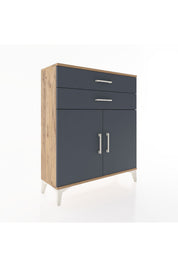 Arges Şifonyer 2 Raflı 2 Çekmeceli 2 Kapaklı 88x30x106 - S05M003V8A