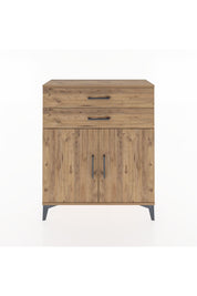 Arges Şifonyer 2 Raflı 2 Çekmeceli 2 Kapaklı 88x30x106 - S05M003V9A