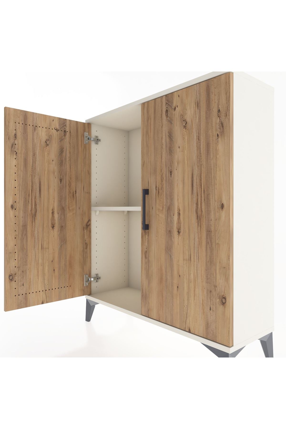 Arges Şifonyer Tek Raflı 2 Kapaklı 88x30x106 - S05M004V3A