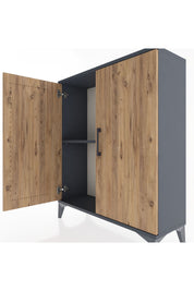 Arges Şifonyer Tek Raflı 2 Kapaklı 88x30x106 - S05M004V6A
