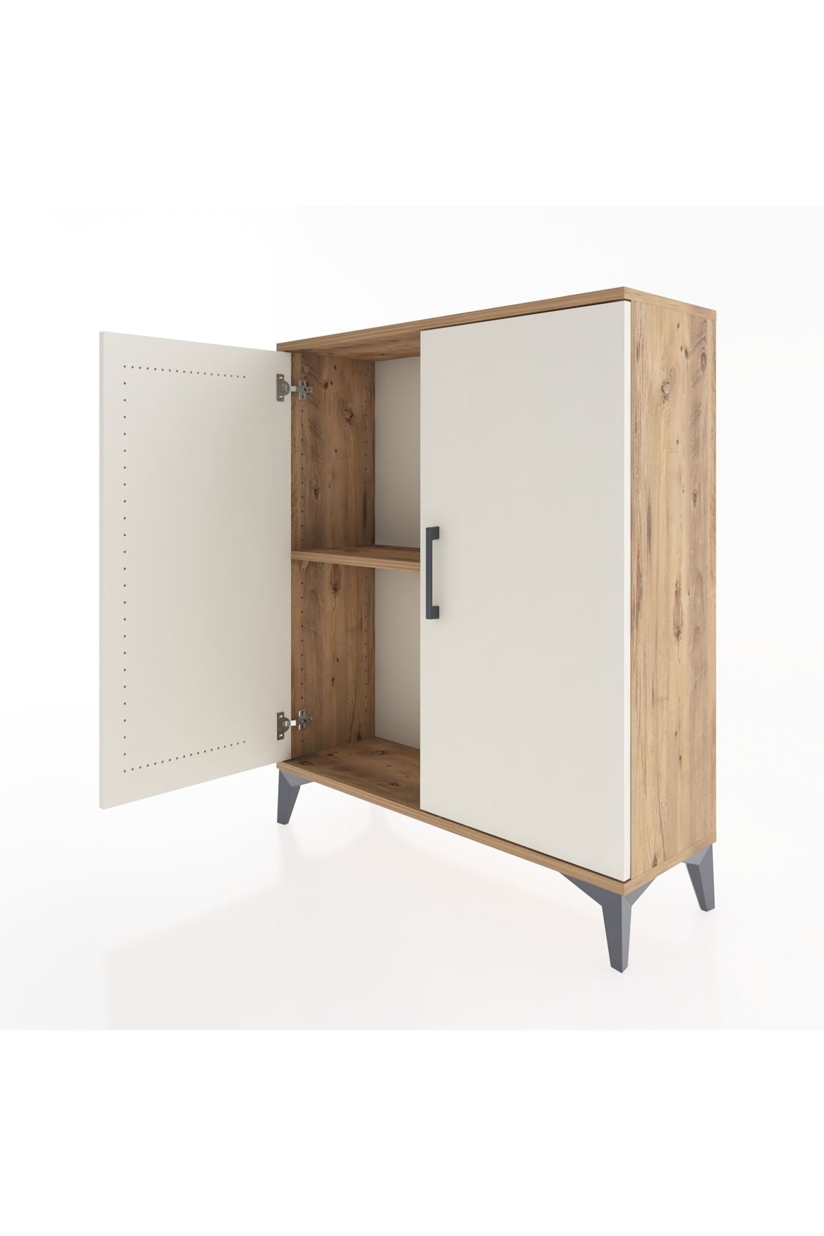 Arges Şifonyer Tek Raflı 2 Kapaklı 88x30x106 - S05M004V7A