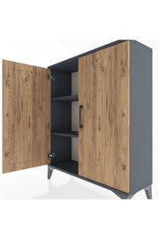 Arges Şifonyer 2 Raflı 2 Kapaklı 88x30x106 - S05M005V6A