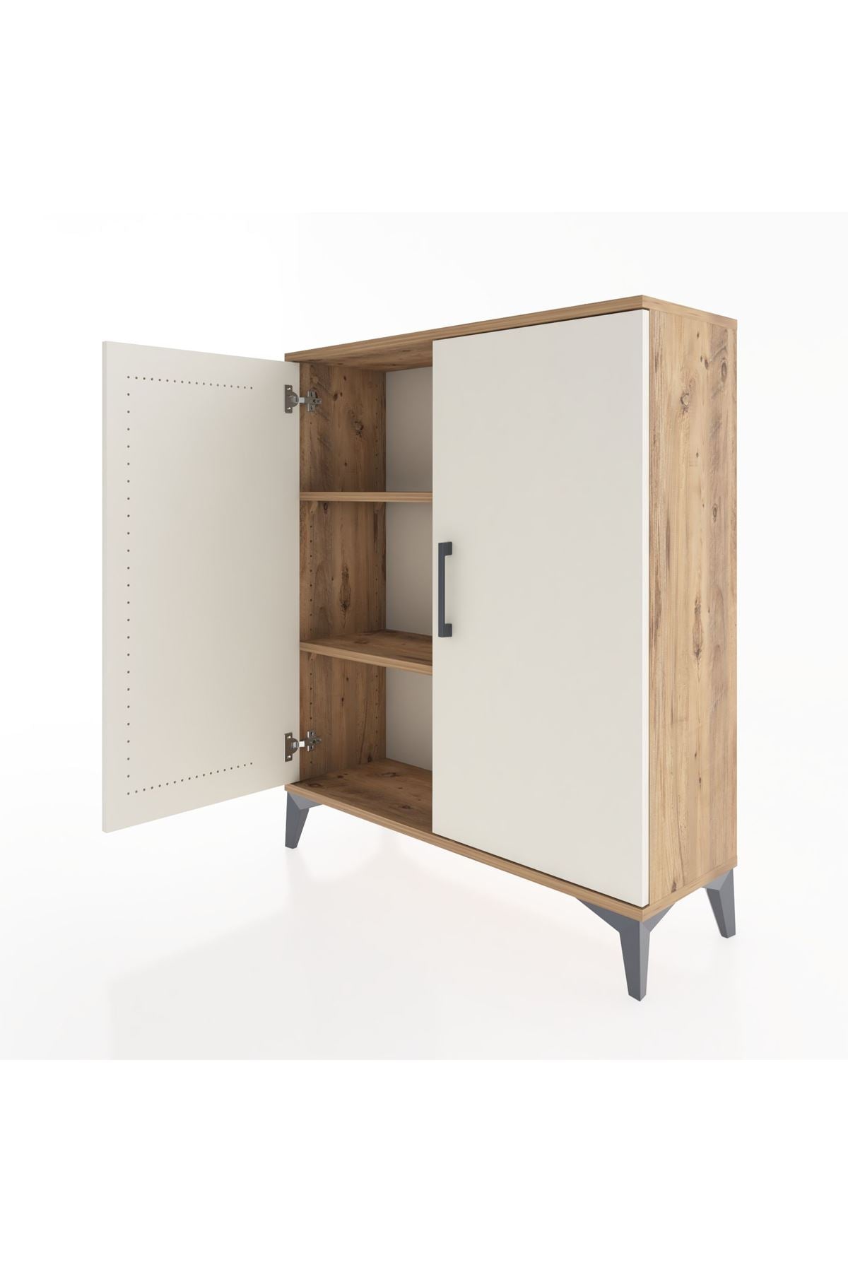 Arges Şifonyer 2 Raflı 2 Kapaklı 88x30x106 - S05M005V7A