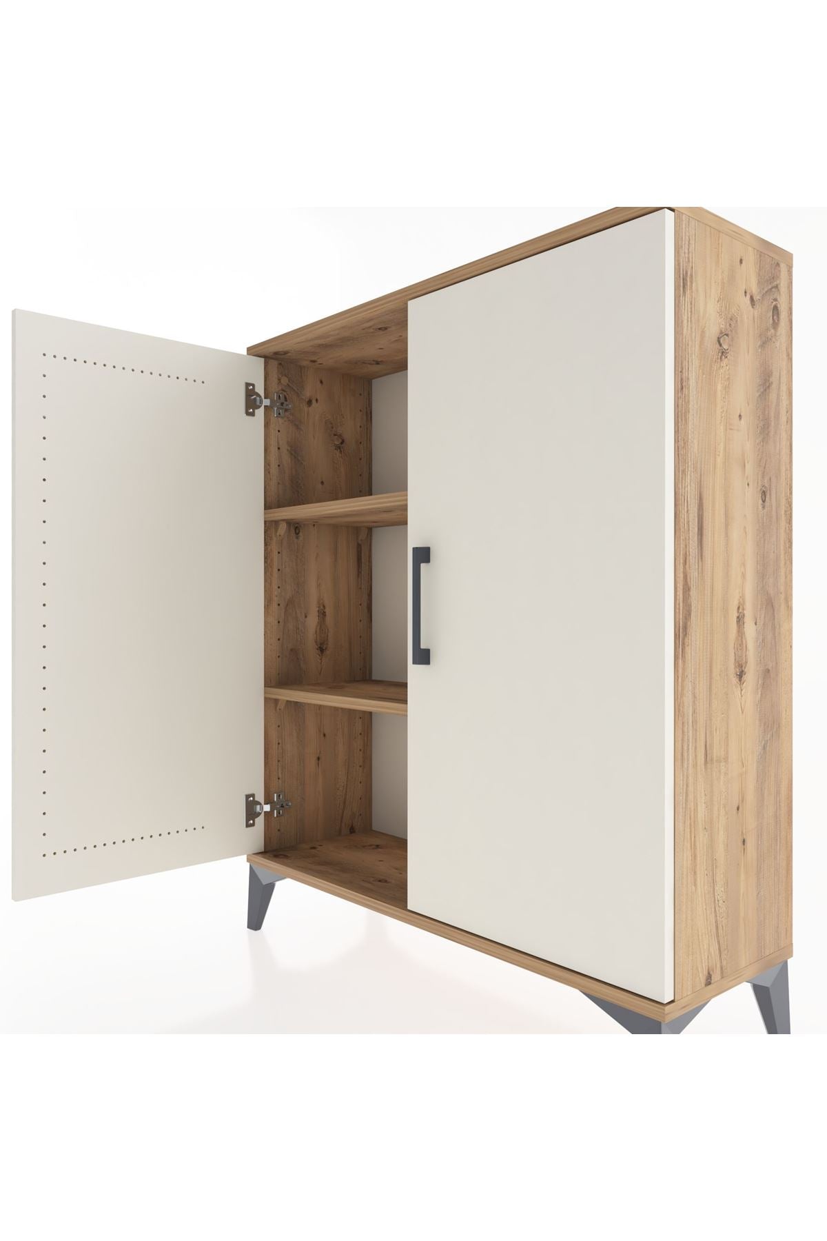 Arges Şifonyer 2 Raflı 2 Kapaklı 88x30x106 - S05M005V7A