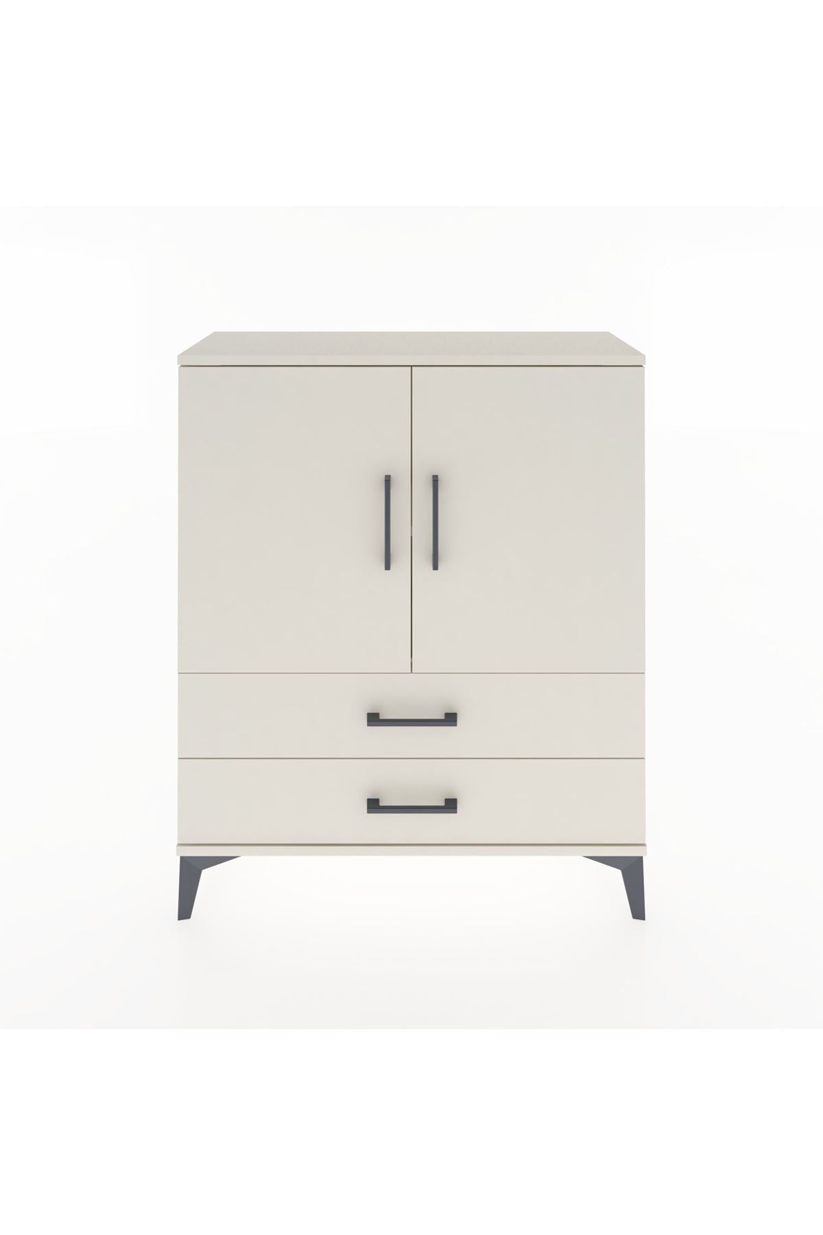 Arges Şifonyer 2 Raflı 2 Çekmeceli 2 Kapaklı 88x30x106 - S05M006V1A