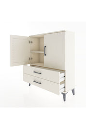 Arges Şifonyer 2 Raflı 2 Çekmeceli 2 Kapaklı 88x30x106 - S05M006V1A