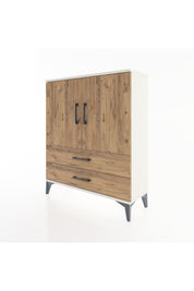 Arges Şifonyer 2 Raflı 2 Çekmeceli 2 Kapaklı 88x30x106 - S05M006V3A