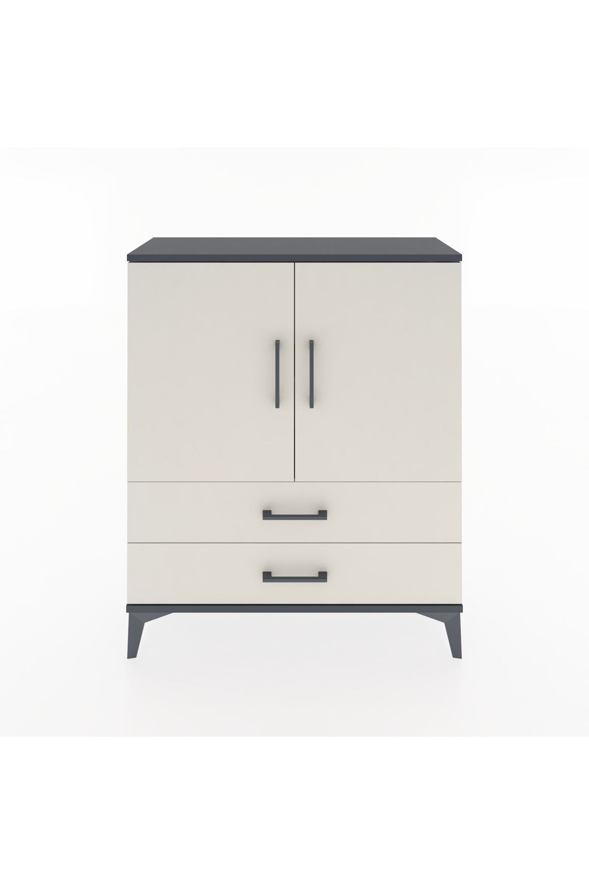 Arges Şifonyer 2 Raflı 2 Çekmeceli 2 Kapaklı 88x30x106 - S05M006V4A