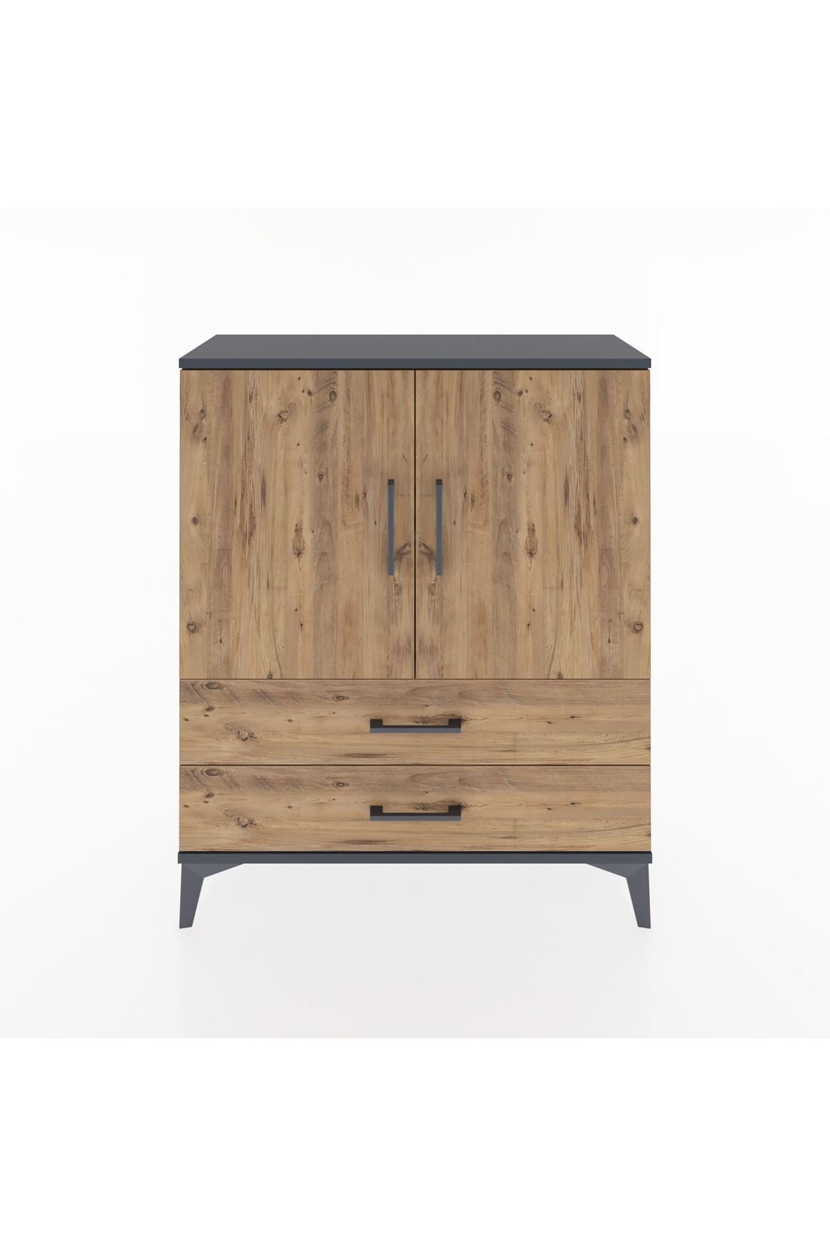 Arges Şifonyer 2 Raflı 2 Çekmeceli 2 Kapaklı 88x30x106 - S05M006V6A
