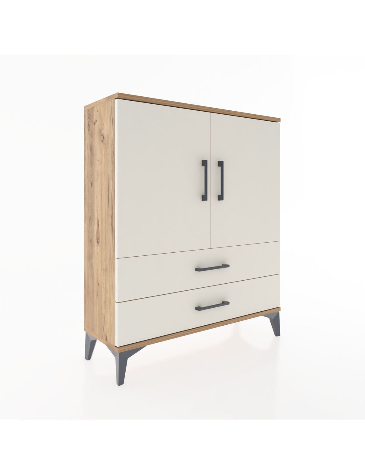 Arges Şifonyer 2 Raflı 2 Çekmeceli 2 Kapaklı 88x30x106 - S05M006V7A