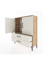 Arges Şifonyer 2 Raflı 2 Çekmeceli 2 Kapaklı 88x30x106 - S05M006V7A