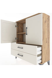 Arges Şifonyer 2 Raflı 2 Çekmeceli 2 Kapaklı 88x30x106 - S05M006V7A