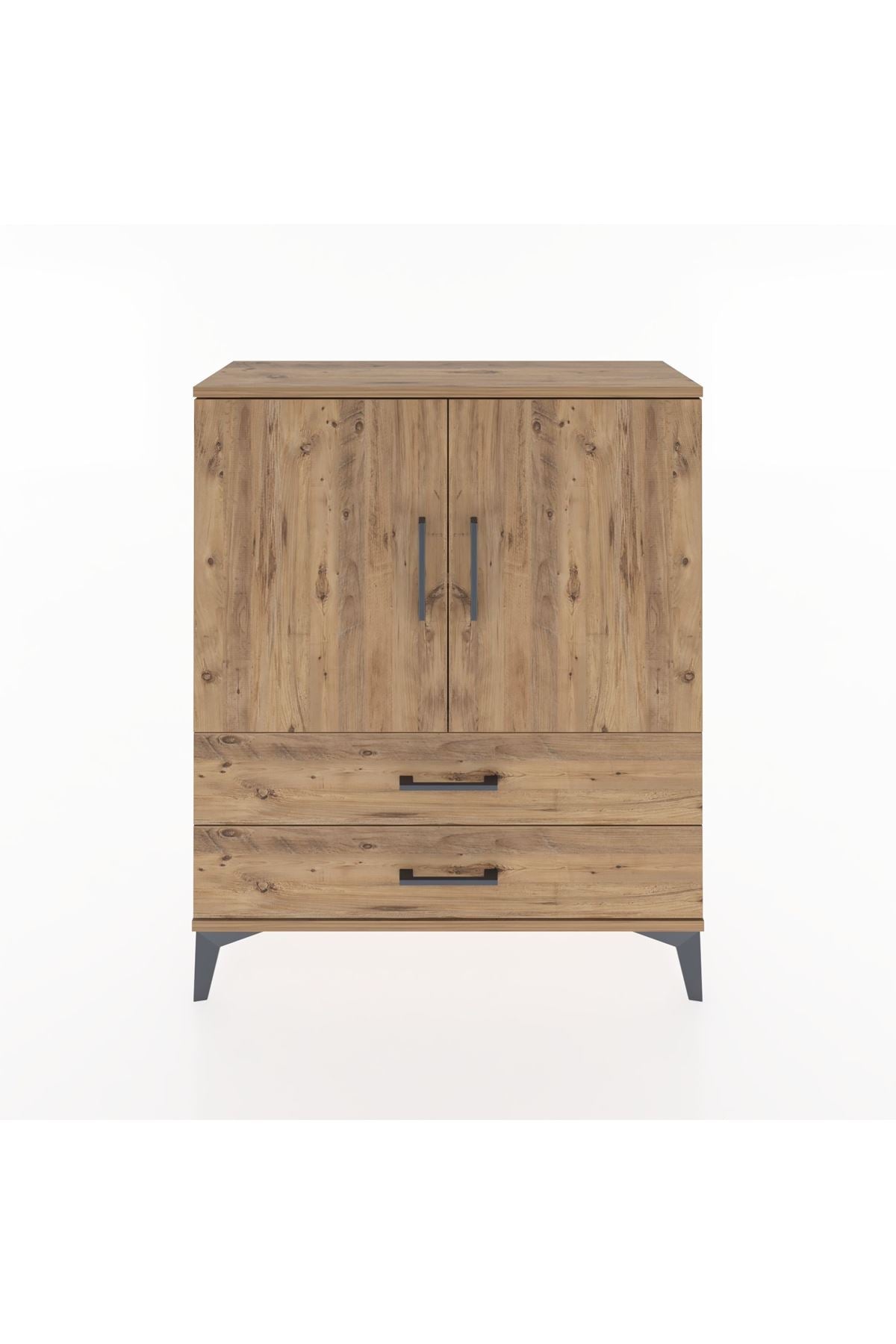 Arges Şifonyer 2 Raflı 2 Çekmeceli 2 Kapaklı 88x30x106 - S05M006V9A