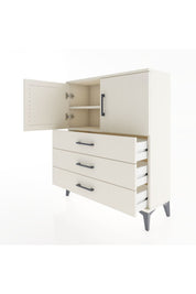 Arges Şifonyer 2 Raflı 3 Çekmeceli 2 Kapaklı 88x30x106 - S05M007V1A