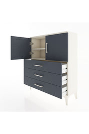 Arges Şifonyer 2 Raflı 3 Çekmeceli 2 Kapaklı 88x30x106 - S05M007V2A