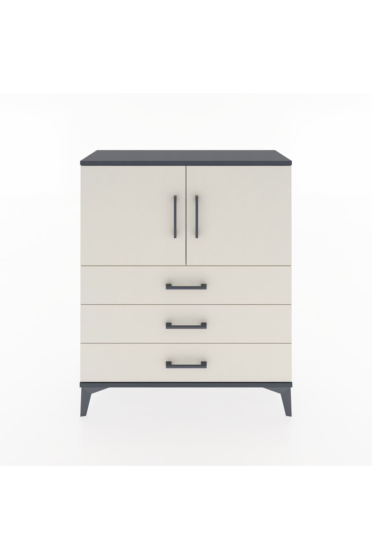 Arges Şifonyer 2 Raflı 3 Çekmeceli 2 Kapaklı 88x30x106 - S05M007V4A