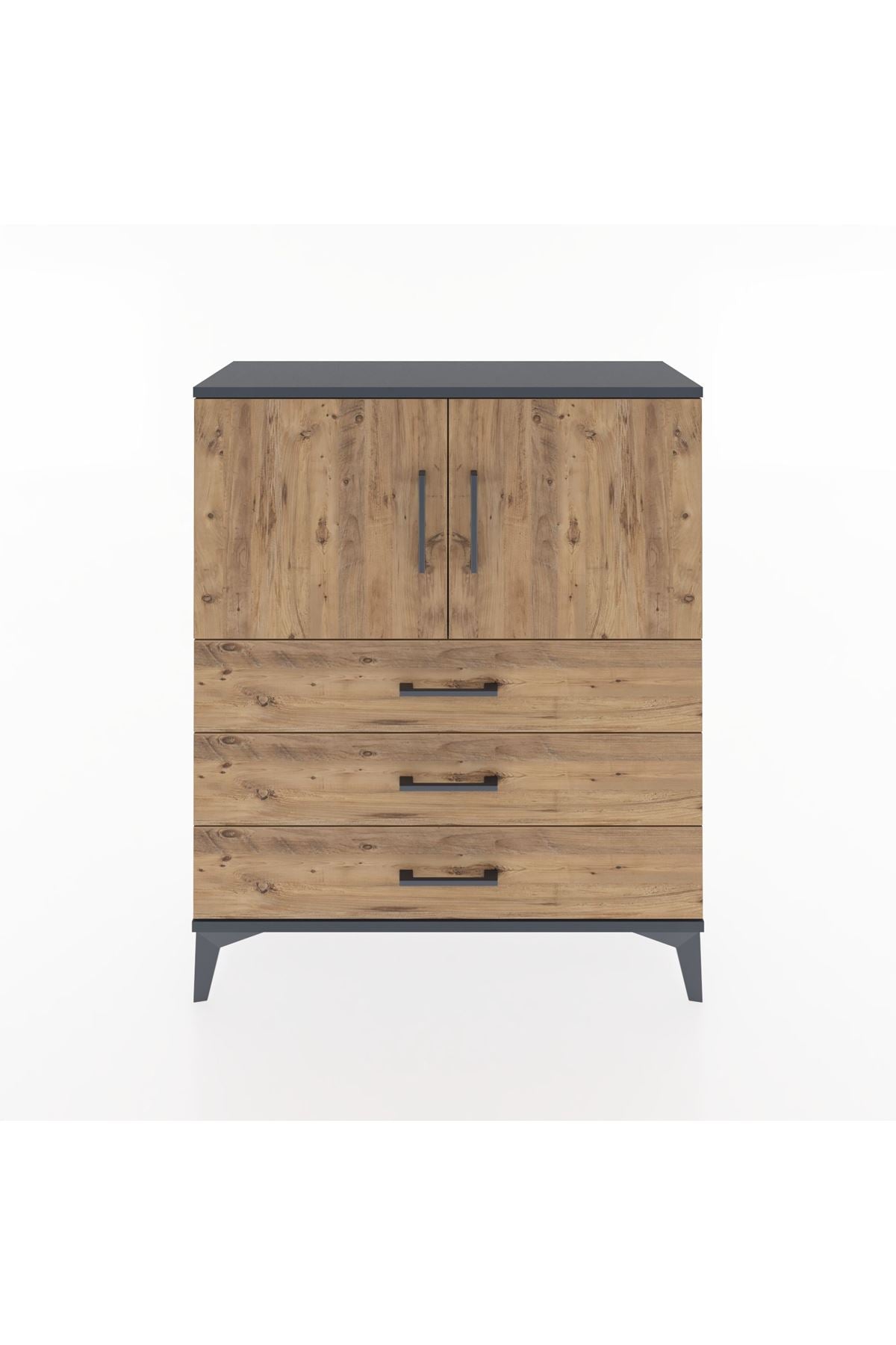 Arges Şifonyer 2 Raflı 3 Çekmeceli 2 Kapaklı 88x30x106 - S05M007V6A