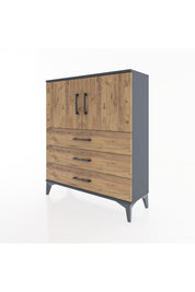 Arges Şifonyer 2 Raflı 3 Çekmeceli 2 Kapaklı 88x30x106 - S05M007V6A