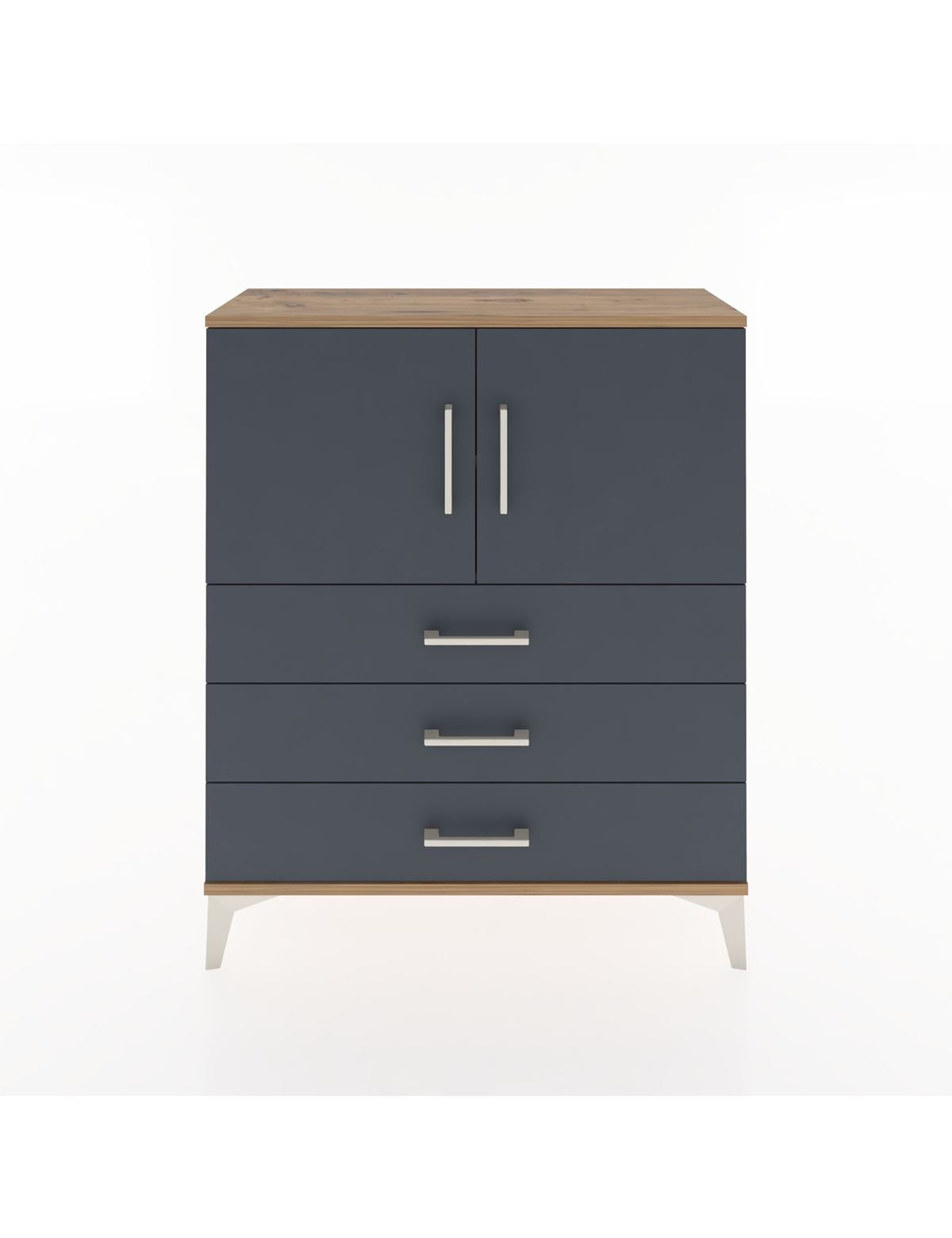 Arges Şifonyer 2 Raflı 3 Çekmeceli 2 Kapaklı 88x30x106 - S05M007V8A
