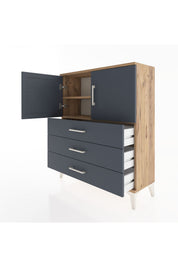 Arges Şifonyer 2 Raflı 3 Çekmeceli 2 Kapaklı 88x30x106 - S05M007V8A