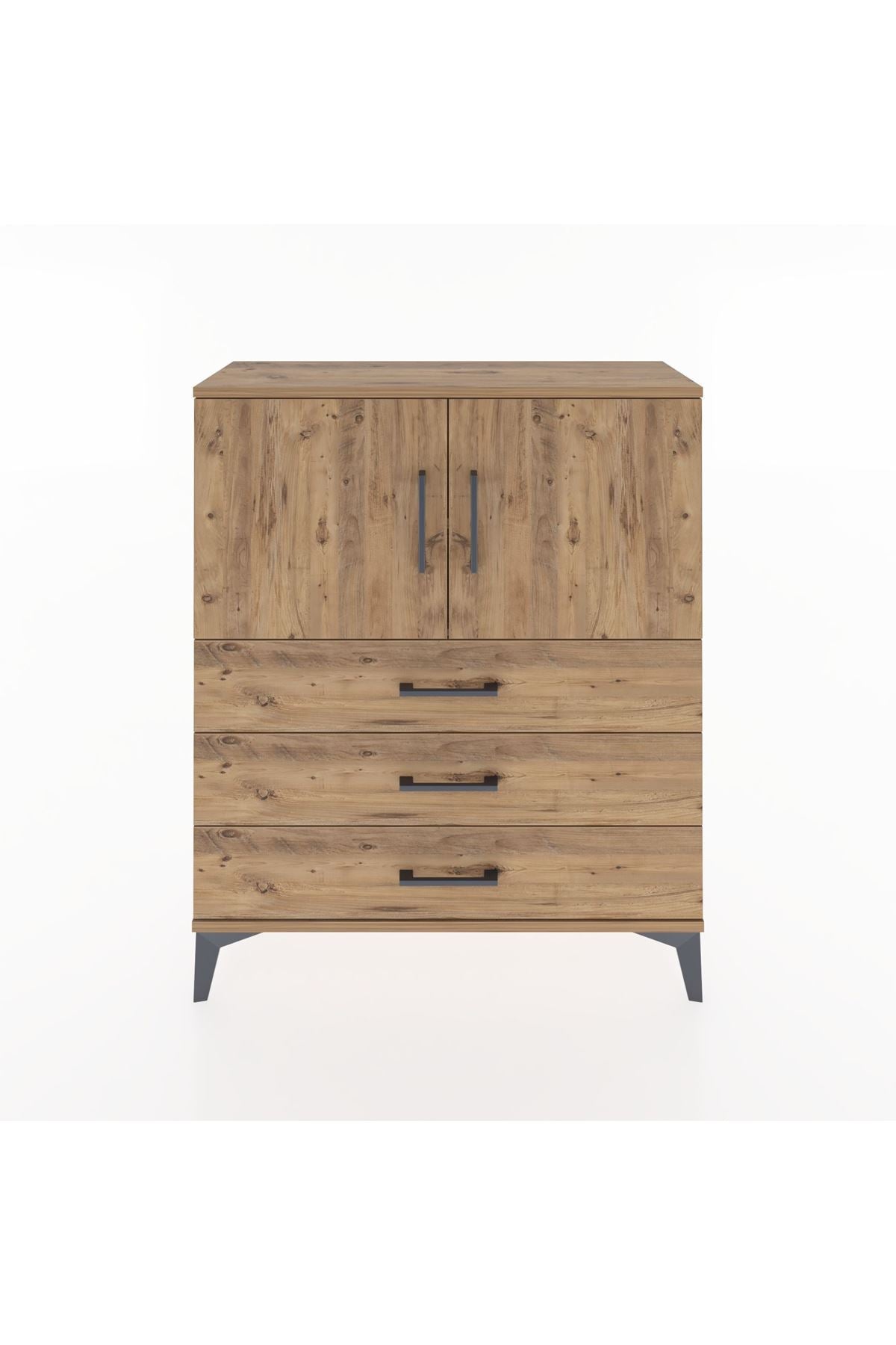 Arges Şifonyer 2 Raflı 3 Çekmeceli 2 Kapaklı 88x30x106 - S05M007V9A