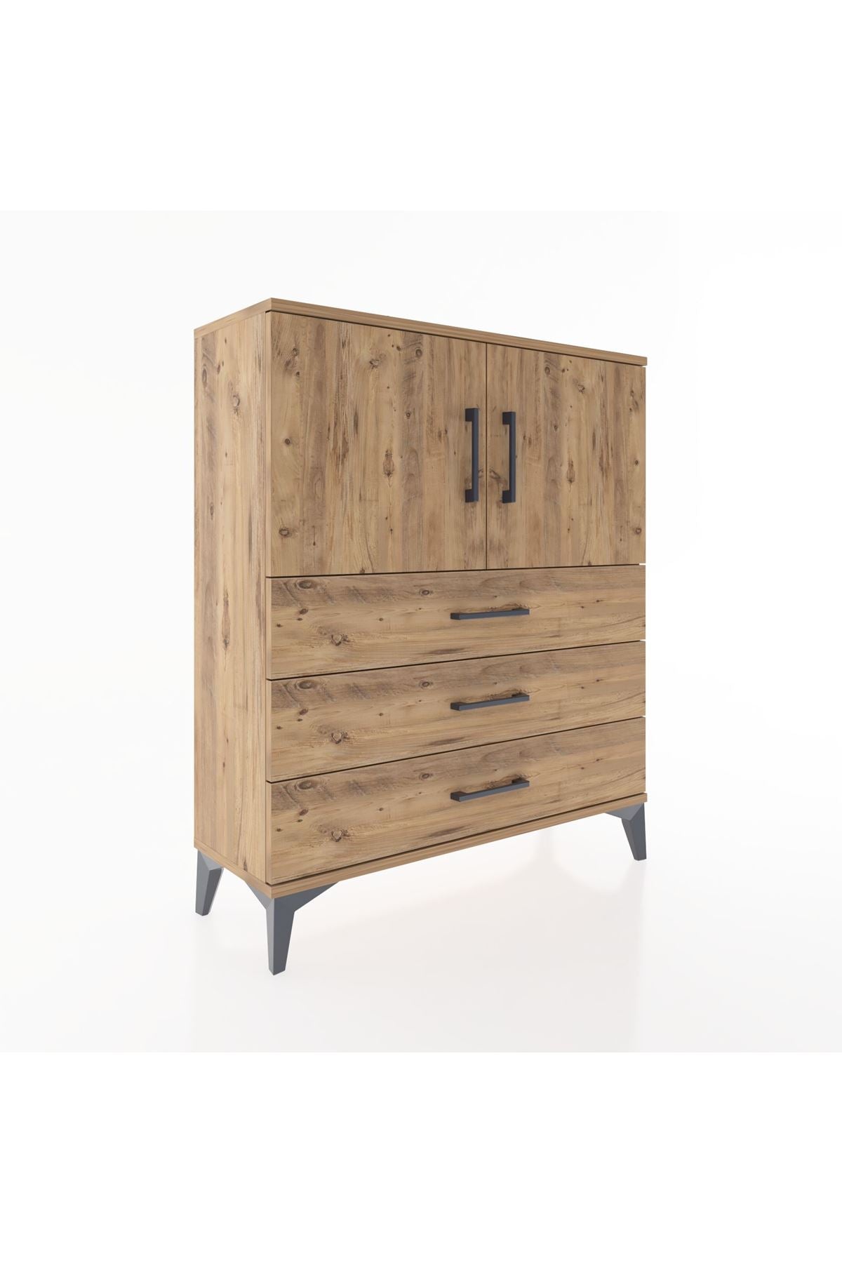 Arges Şifonyer 2 Raflı 3 Çekmeceli 2 Kapaklı 88x30x106 - S05M007V9A