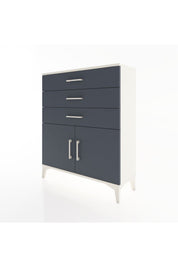 Arges Şifonyer Tek Raflı 3 Çekmeceli 2 Kapaklı 88x30x106 - S05M008V2A