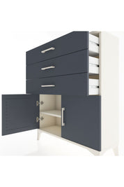 Arges Şifonyer Tek Raflı 3 Çekmeceli 2 Kapaklı 88x30x106 - S05M008V2A
