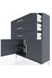 Arges Şifonyer Tek Raflı 3 Çekmeceli 2 Kapaklı 88x30x106 - S05M008V5A