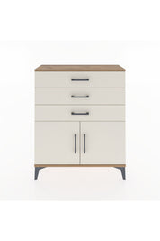 Arges Şifonyer Tek Raflı 3 Çekmeceli 2 Kapaklı 88x30x106 - S05M008V7A