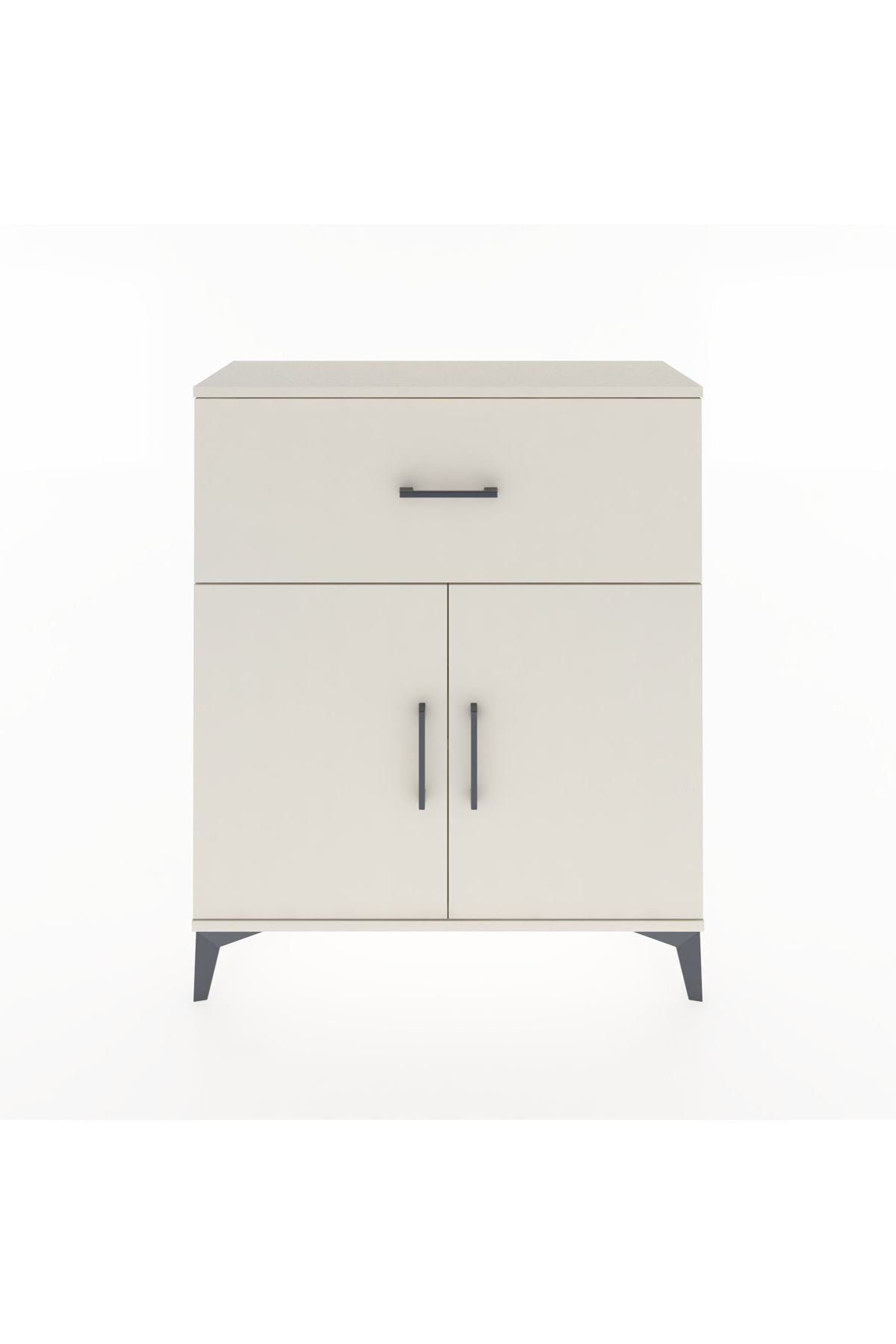 Arges Şifonyer Tek Raflı Tek Çekmeceli 2 Kapaklı 88x30x106 - S05M009V1A