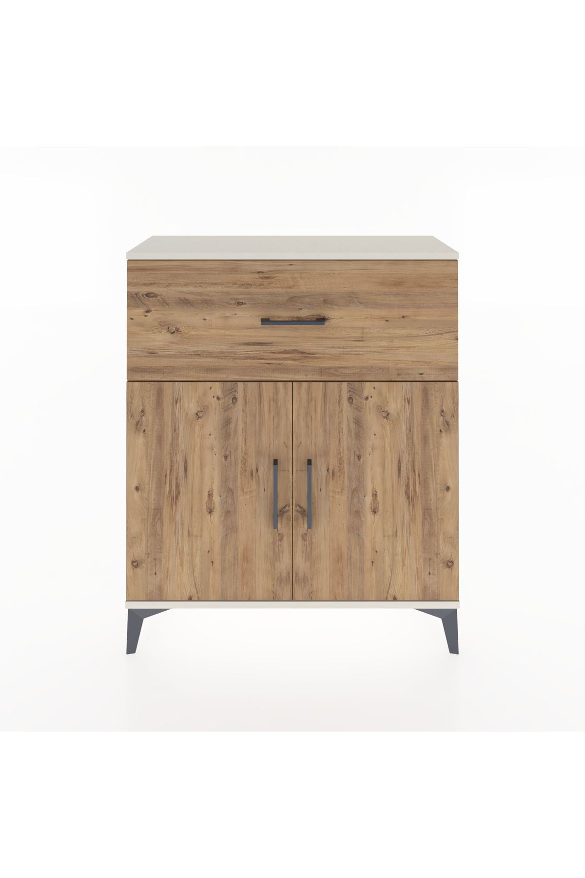 Arges Şifonyer Tek Raflı Tek Çekmeceli 2 Kapaklı 88x30x106 - S05M009V3A