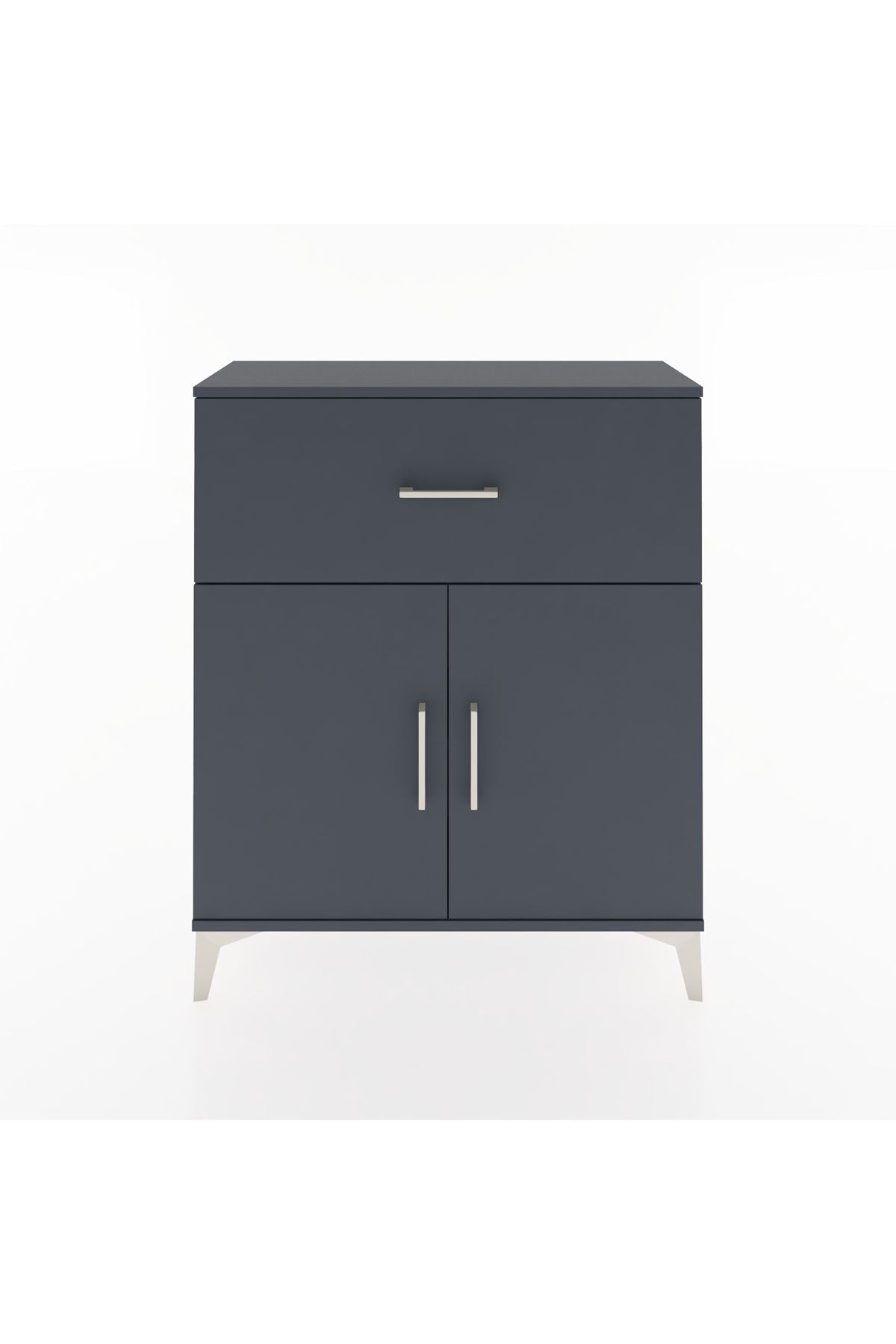 Arges Şifonyer Tek Raflı Tek Çekmeceli 2 Kapaklı 88x30x106 - S05M009V5A