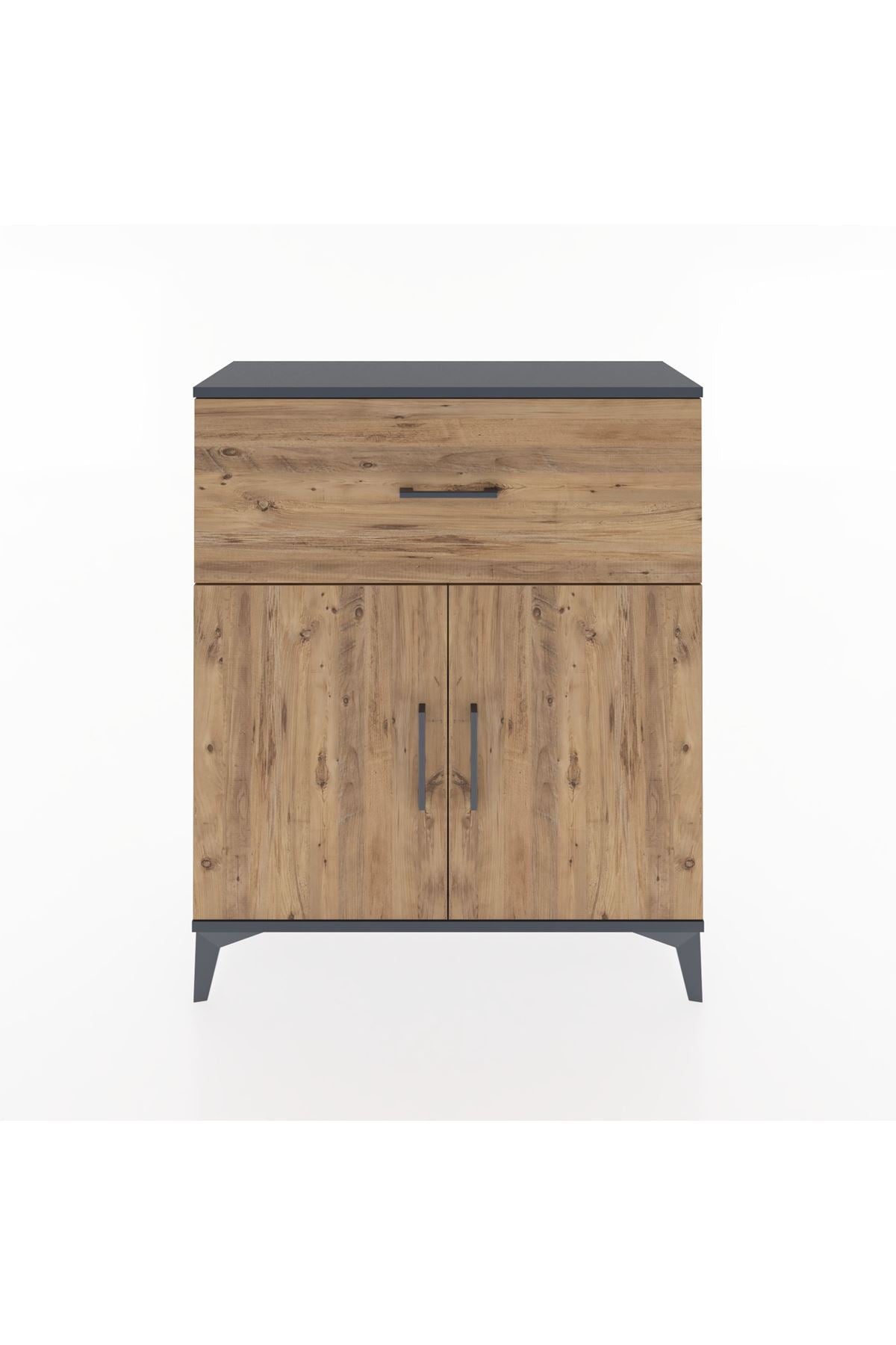 Arges Şifonyer Tek Raflı Tek Çekmeceli 2 Kapaklı 88x30x106 - S05M009V6A